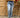 Jeans wide leg extra boord
