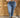 Jeans wide leg gouden randje