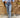 H887-3 wide leg glitter jeans