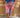 EM-7001 flock print pinkblue