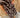 C-9015 jurk ruffle brush stroke