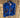 B-2614 jasje met rits print kobalt